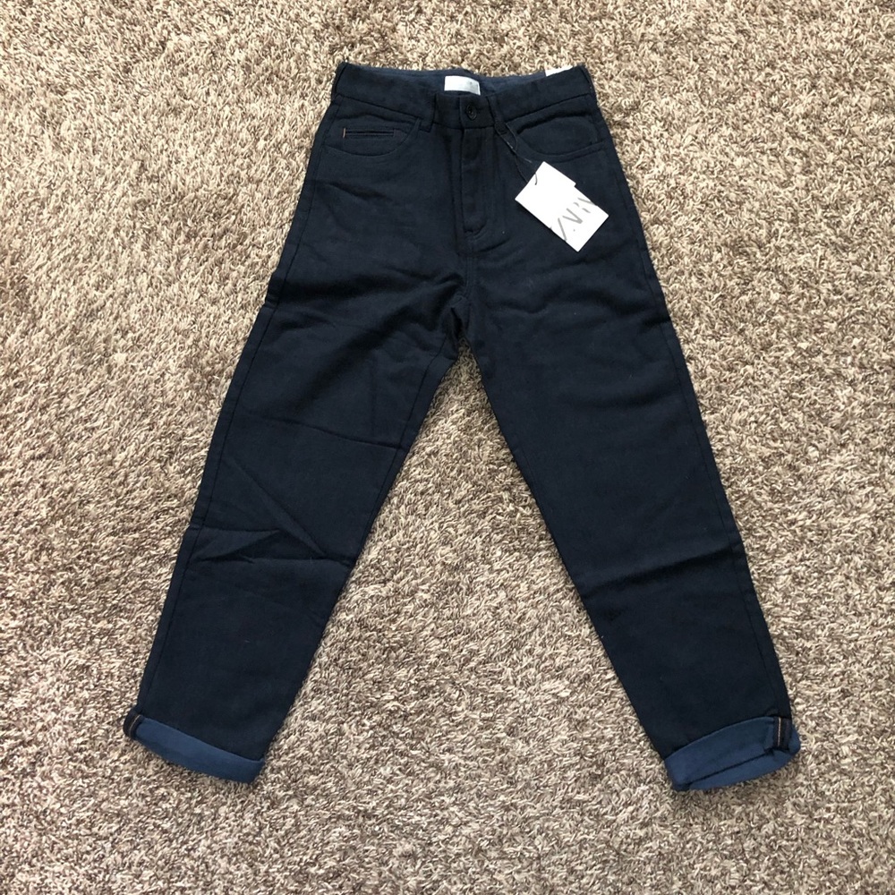 Zara Boy’s size 10y 140cm adjustable waist Paint Navy